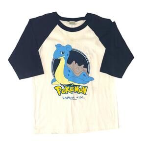 Pokemon - Lapras #131 Baseball Vintage 1999 Graphic T-Shirt